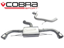 Audi TT 1.8 & 2.0 TFSI (Mk2) (2WD) Dual Exit T/Ps 11- Catback Sportavgassystem Cobra Sport